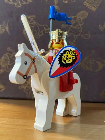 레고 ( LEGO ) 성 시리즈 로얄 킹과 화이트 말 올드 레고 6008