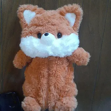 여우 봉제 인형 필통