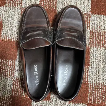 로퍼 [ 여성용 ] Viva Rose 다크 브라운 통학 신발