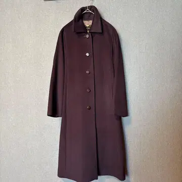 [ 새상품급 ] 캐시미어 퍼플 롱 코트