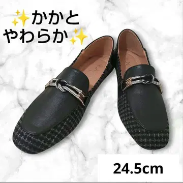 발꿈치가 부드러운 [새상품] 편안하고 걷기 쉬운 로퍼 블랙