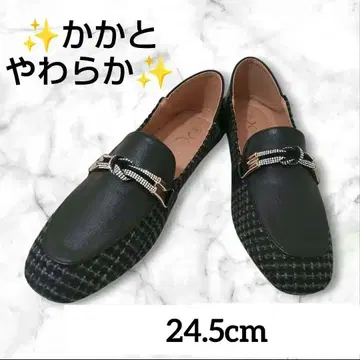 [ 새상품 ] 발꿈치가 부드러운 편안하고 걷기 쉬운 로퍼 블랙