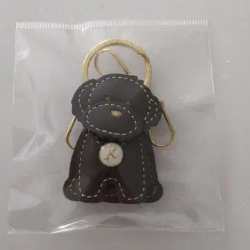 [인기 최고!] 키타무라 강아지 모양 가죽 키링 브라운 새상품급
