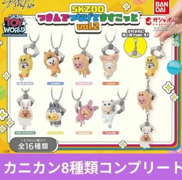SKZOO 꼬옥꼬옥 연결해봐요 마스코트 vol.2 카니칸 8종