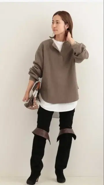 FRAMeWORK 울 혼방 와플 헨리 풀오버