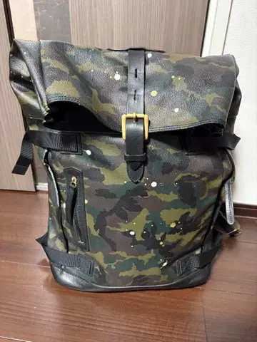제럴드 바베 카모 패턴 롤탑 백팩