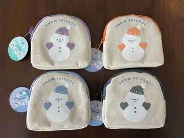 눈사람 다이컷 파우치 4세트
