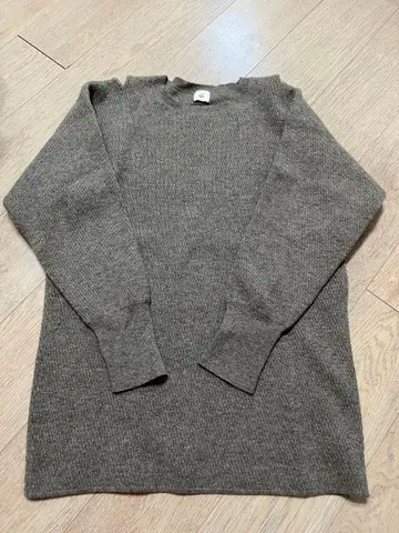6(roku) 그레이 긴팔 니트 스웨터