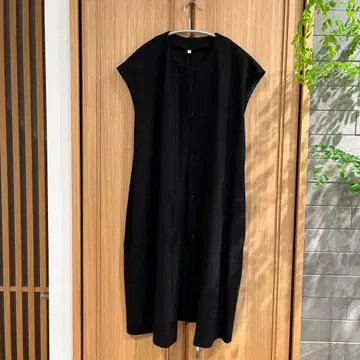 무인양품 스트레치 기모 베스트 블랙 검정 베스트