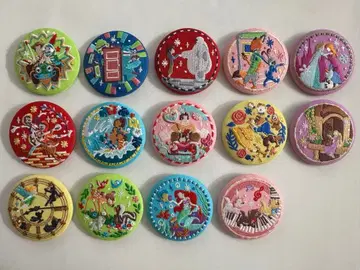 디즈니 자수 캔뱃지 2 14개 세미 컴프 세트