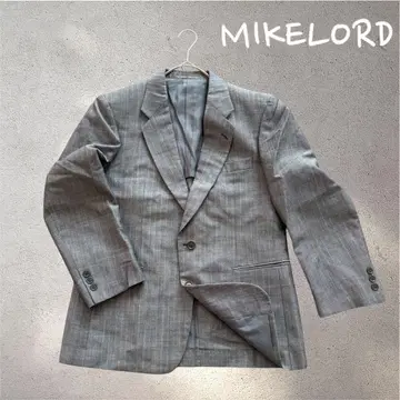 518 마이크로 M 상당 그레이 스트라이프 테일러드 자켓 남성용