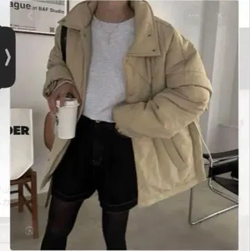 willfully 다운 자켓 2way 베이지