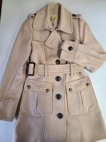 [ 새상품급 ] ROYAL PARTY 베이지 울 코트