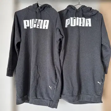[ PUMA ] 후드 부착 롱 기장 후드티 XS 2장