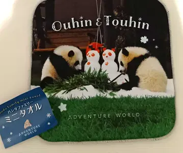 어드벤처 월드 팬더 미니 타월 사쿠라하마 & 모모하마