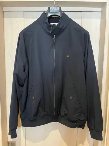 블랙 체크 무늬 안감 점퍼