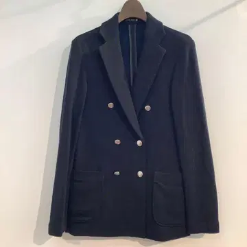 새상품급 AUXCA.TRUNK 소프트 럭스 캐시미어 더블 자켓 네이비