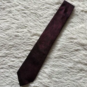 [ 미사용급 ] ZEGNA 제냐 실크 넥타이 와인 레드 패턴 제품 현행