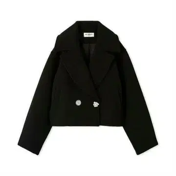 릴리 브라운 L.B CANDY STOCK 비쥬 더블 숏코트 블랙