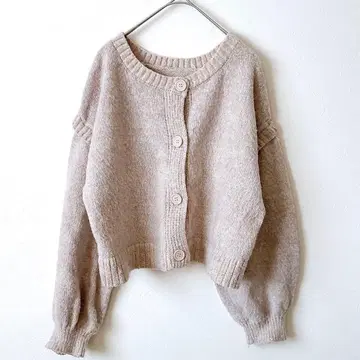 헬름 2웨이 가디건 니트 베스트 아우터 베이지 M 상의