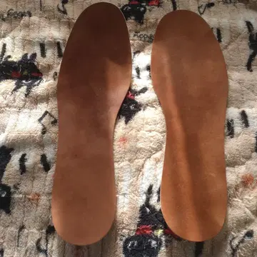 브라운 가죽 인솔 소가죽