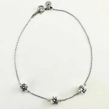 K10WG 대형 큐빅 지르코니아 CZ 스테이션 팔찌