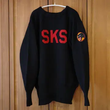 40s 50s 니트 Lettered sweater