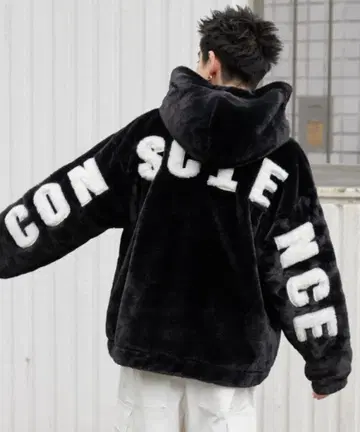 플리스 자켓 블랙 CONSCIENCE