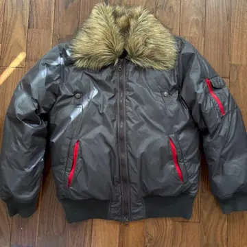 Edwin MA-1 퍼 자켓 브라운