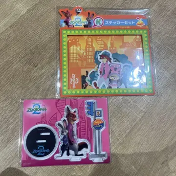 주토피아 1번 복권 아크릴 스탠드 스티커