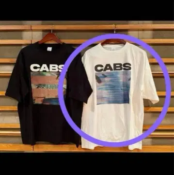 the cabs 2025 재생의 풍경 투어 CABS 빅 T셔츠 화이트