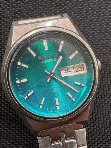 SEIKO 쿼츠 손목시계 터콰이즈 3423-0020