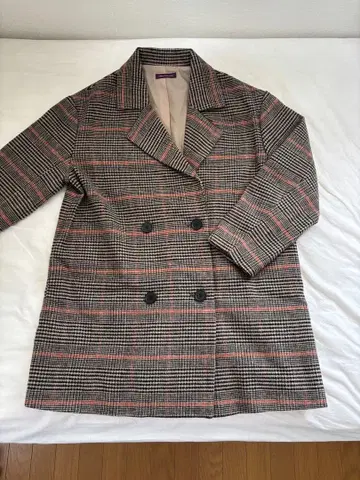 URBAN RESEARCH 체크 무늬 더블 브레스트 자켓