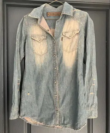 1 [새상품급] goa 고아 빈티지 데님 셔츠 긴팔 Y2K 봄