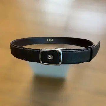 DAKS 런던 블랙 가죽 벨트