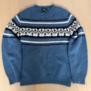 A.P.C. Franz 스트라이프 자카드 스웨터 S 사이즈