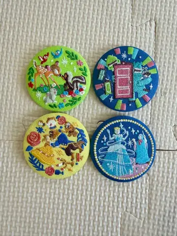 자수 캔뱃지 디즈니 자수 캔뱃지