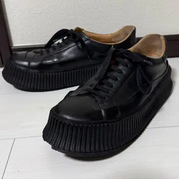 JIL SANDER 플랫폼 스니커즈 통굽 스니커즈 42 블랙