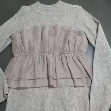 [세탁만, 새상품] vis 뷔스티에 도킹 니트