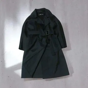 UNIQLO +J 캐시미어 블렌드 랩 롱 코트 블랙 S