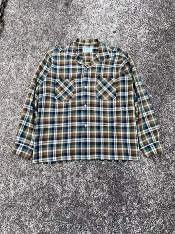 타운 크라프트 60s 체크 옴브레 섀도우 50s 폴리코튼