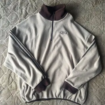 MSC 하프 지퍼 트레이닝복 M 베이지/브라운