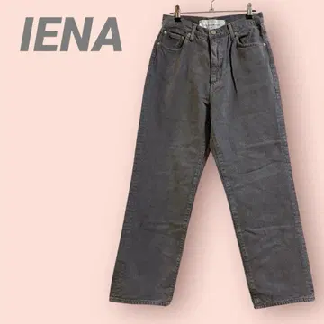 IENA 데님 와이드 팬츠 블랙 데님 여성용/40