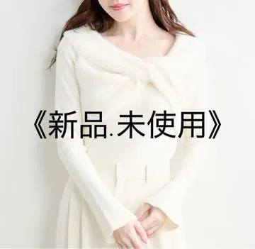 COCODEAL 오프숄더 트위스트 니트