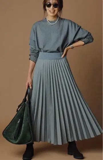 토우하라 아키 FORME 무지 니트 그레이