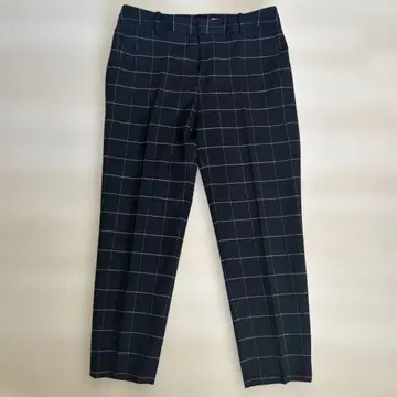 새상품급 데 프레 체크 무늬 크롭 팬츠