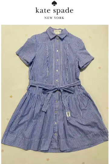 케이트 스페이드 뉴욕 스트라이프 패턴 원피스 S