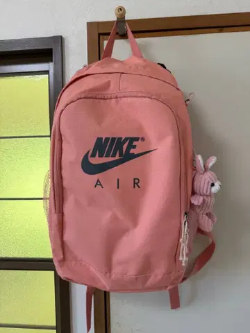 NIKE AIR 핑크 백팩 봉제 인형 포함