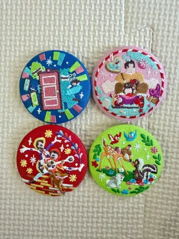 자수 캔뱃지 자수 캔뱃지 디즈니