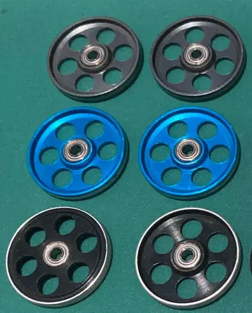 미니 사륜구동 19mm 경량 올 알루미늄 베어링 롤러 3세트